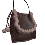 Brown Fluffy Shoulder Bag