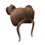 Brown High Double Space Buns 