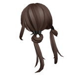 Brown Low Pigtails w/ Buns