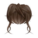 Brown Messy Anime Hair