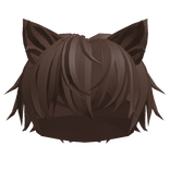 Brown Messy Cat Boy Hair