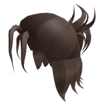 Brown Messy Manbun Updo