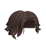 Brown Messy Wavy Middle Part