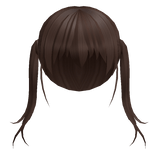 Brown Pirate Girl Pigtails w/ Bangs