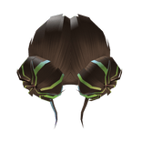 Brown Pride Double Buns