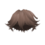 Brown Styled Pushed Hair