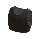 Brown Thrifted Y2K Crop Top