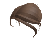 Brown updo with clip