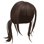 Brown Y2K Long Low Pigtails