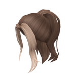 Brunette & Blonde Messy Ponytail