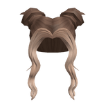 Brunette & Blonde Wavy Space Buns