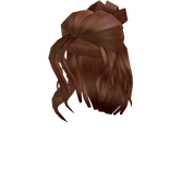 Brunette Bun with Waves