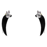 ♡ Bunny Pigtails Black