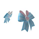 Bunny Side Bows Blue