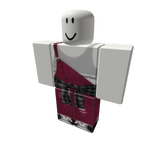 Burgundy overall w tied flannel 