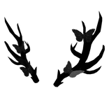 Butterfly Antlers Of Darkness: Black