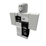 Butterfly Black White Jean Aesthetic Cute Y2K Belt