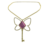 Butterfly key necklace in gold (3.0)