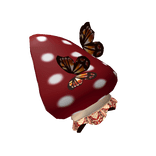 Butterfly Mushroom Cottagecore Ruffled Sleeve L