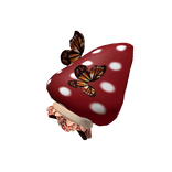 Butterfly Mushroom Cottagecore Ruffled Sleeve R