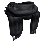 Buttoned Black Scarf (1.0)