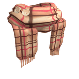 Buttoned Plaid Scarf (1.0)