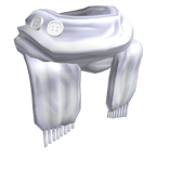 Buttoned White Scarf (1.0)