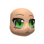 Calm Anime Head (Green Ivy Eyes) 