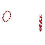 Candycane Hoop Earrings