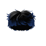 Careless Messy Boy Hair Blue
