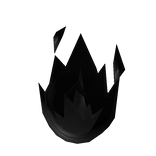 Cartoony Black Flaming Forehead