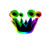 Cartoony Rainbow Crown