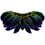 Cartoony Rainbow Neck Fluff