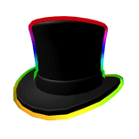 Cartoony Rainbow Top Hat