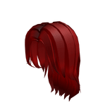 Casual long red hair