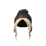 Casual Messy Bun Black And Blonde