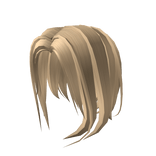 Casual short blonde hair