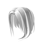 Casual short white hair