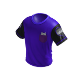 Cat 😸 Pocket Surprise Ringer Tee Purple & Black