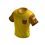 Cat 😸 Pocket Surprise Ringer Tee Yellow & Brown