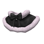 Charcoal Winter Fur Trim Shawl (3.0)