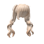 Charming Loose Anime Pigtails Hairstyle in Blonde