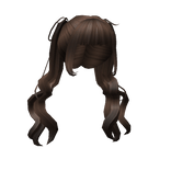 Charming Loose Anime Pigtails Hairstyle in Brunett