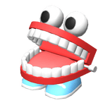 Chattering Teeth Toy Shoulder Pal