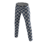 Checker Denim Jeans