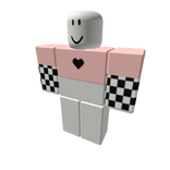 ♡ Checkered Sleeve Heart Top ♡