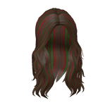 Christmas Messy Wavy Hair (Red/Green)
