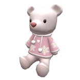 Christmas Polar Teddy Pink