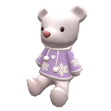 Christmas Polar Teddy Purple