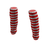 Christmas Red Striped Leg Warmers